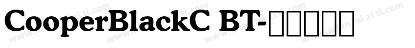 CooperBlackC BT字体转换